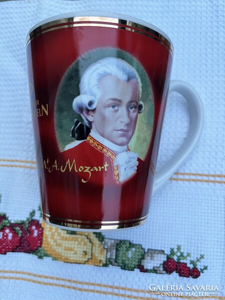 Mozart Mirabell csokoládés retró kakaós, hosszúkávés bögre