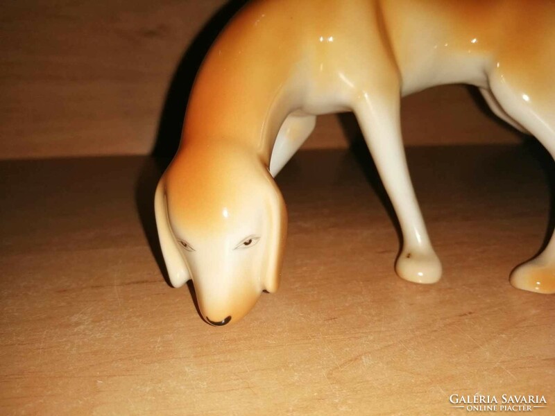 Hollóházi porcelán vizsla kutya figura (po-3)