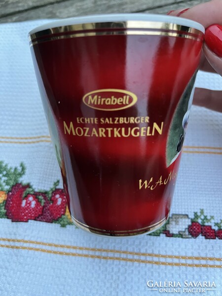 Mozart mirabell chocolate retro cocoa long coffee mug