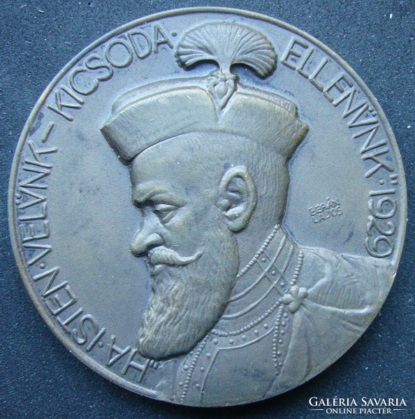 Gábor Bethlen bronze commemorative medal struck in 1929! Designed by: Lajos Berán