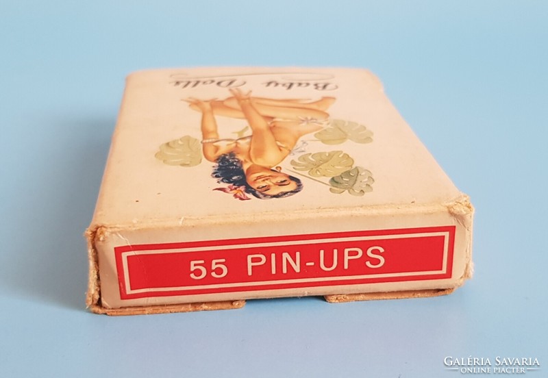 1960-70s évekből Pin-up römi kártya nagyon szép állapotban 55 lap teljes!