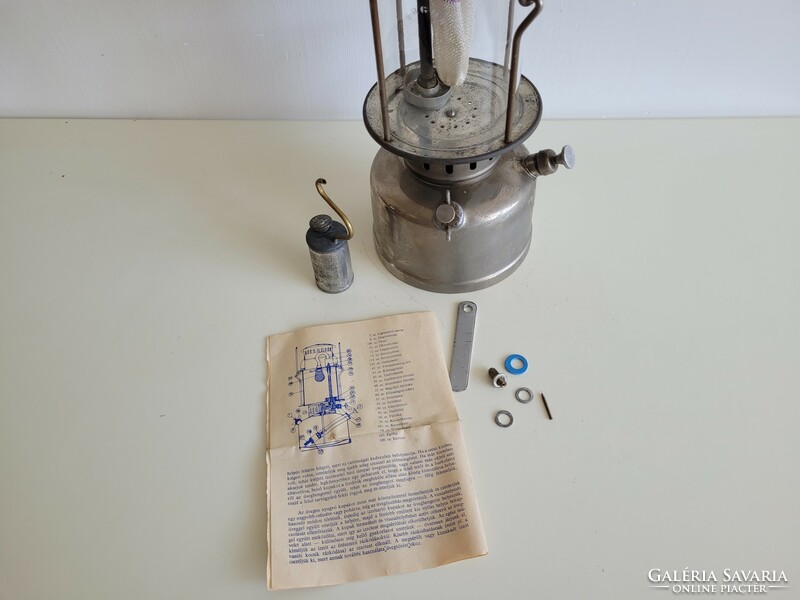 Old large gas lamp kerosene lamp