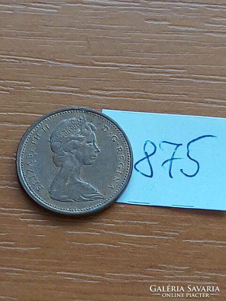 Canada 1 cent 1971 ii. Queen Elizabeth, bronze 875