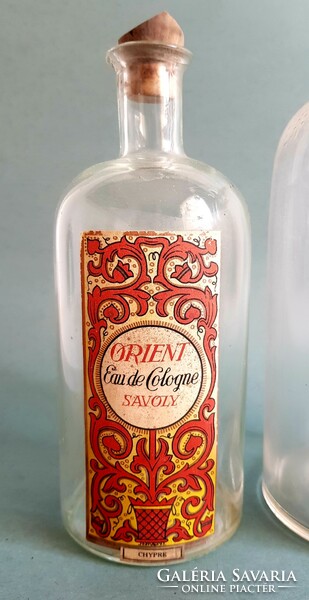 1920 Marvel Illatszergyár Rt. Budapest kölnis parfümös üveg 500ml és 1000ml