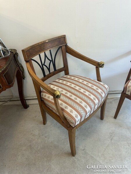 A pair of Empire armchairs