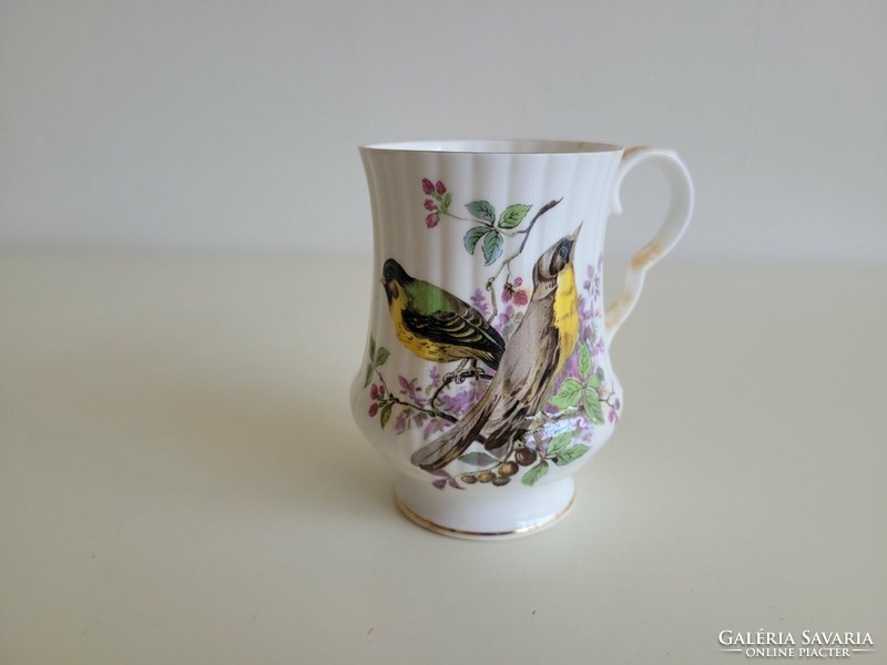 Old royal windsor mug bird pattern porcelain tea cup