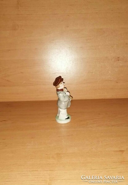 Old German porcelain piquing boy with umbrella very rare figure (po-3)