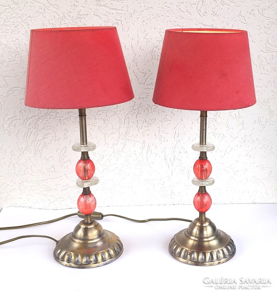 Vintage Muránói lámpa párban ALKUDHATÓ Art deco design