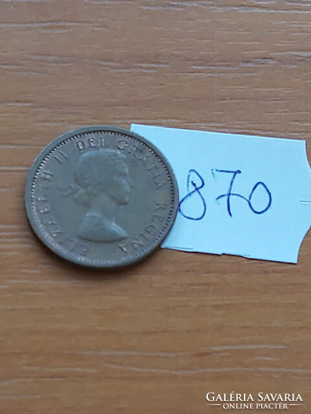 Canada 1 cent 1964 ii. Queen Elizabeth, bronze 870