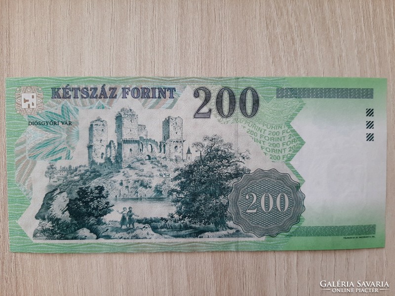 200 forint bankjegy FB sorozat 2002 ropogós bankjegy UNC
