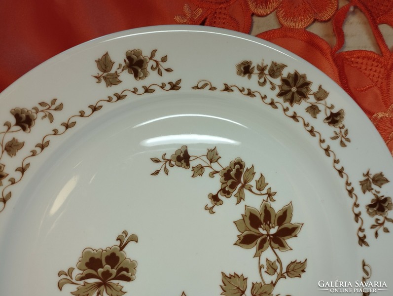 Alföldi indamintás nagy lapos porcelán tányér, 5 db