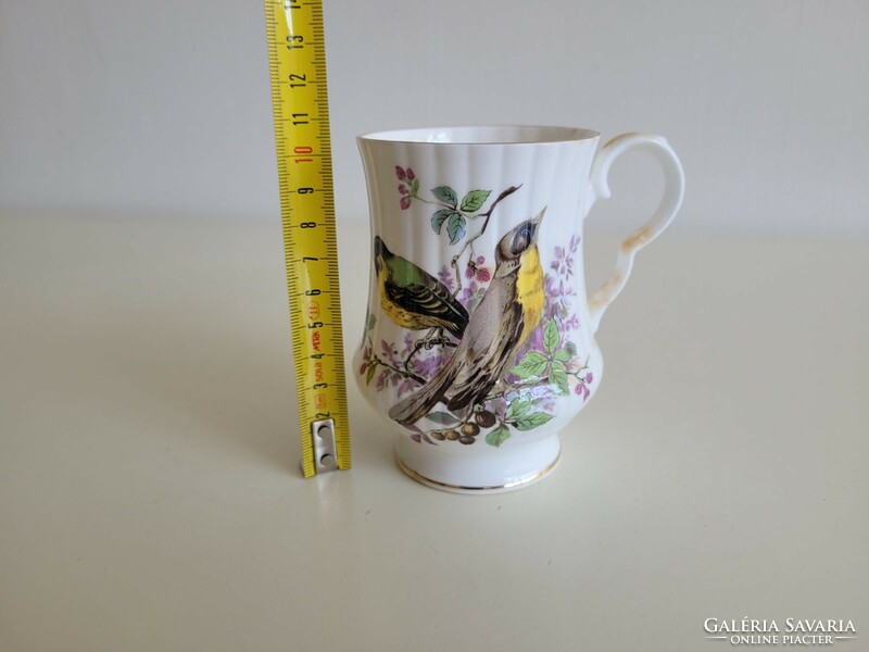 Old royal windsor mug bird pattern porcelain tea cup