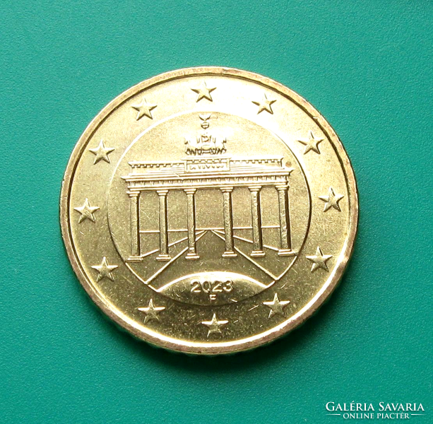 Németország - 50 Euro Cent - 2023 - "F" - Brandenburgi kapu - Ritka