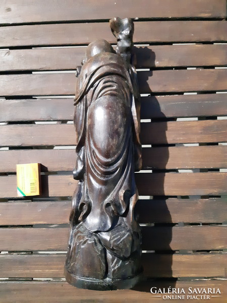 Oriental sculpture made of hardwood