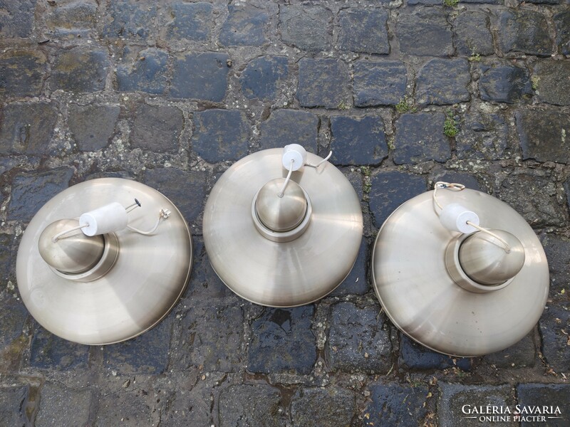 3 working loft design ceiling lamps from the 1970s, they can be taken separately