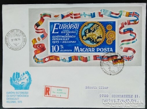 Ff3054 / 1975 European Security and Cooperation Conference iii. Block ran on fdc