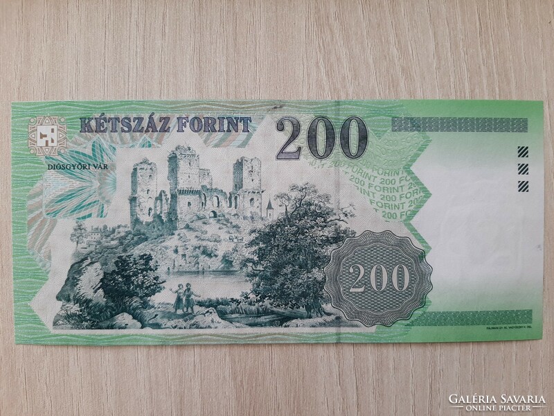 200 forint bankjegy FB sorozat 2001 ropogós bankjegy UNC