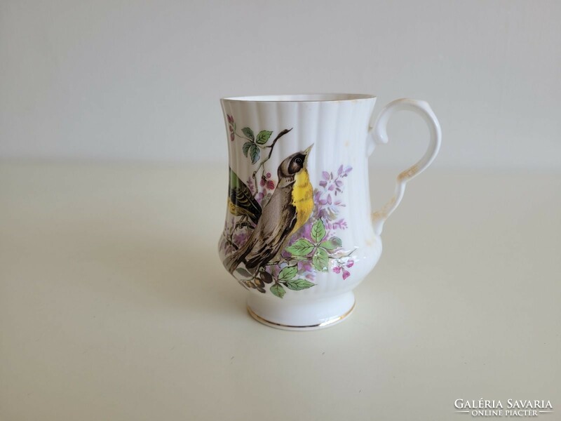 Old royal windsor mug bird pattern porcelain tea cup