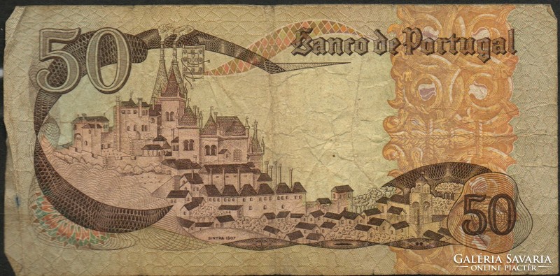 D - 210 -  Külföldi bankjegyek: Portugália 1980  50 escudos