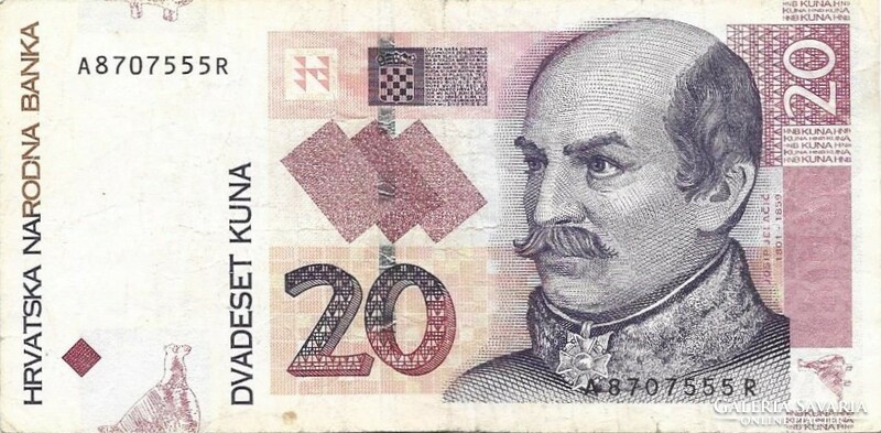 20 Kuna 2001 Croatia