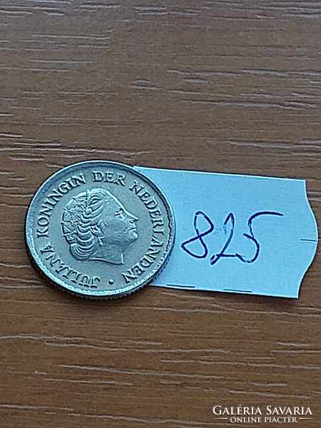 Netherlands 25 cents 1976 nickel, Queen Juliana 825
