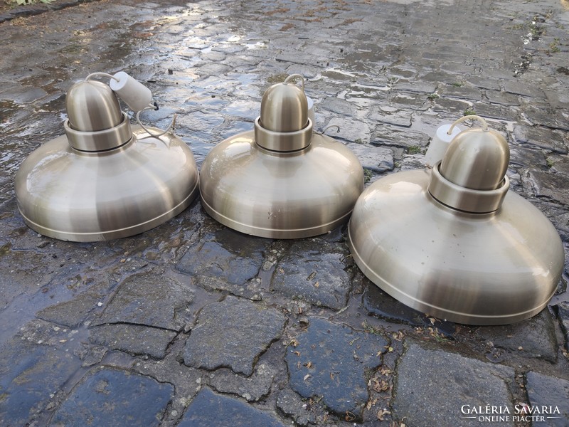 3 working loft design ceiling lamps from the 1970s, they can be taken separately