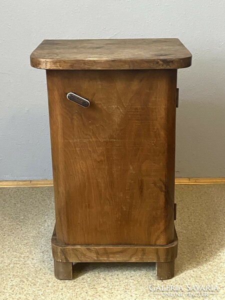 Antique narrow art deco bedside table