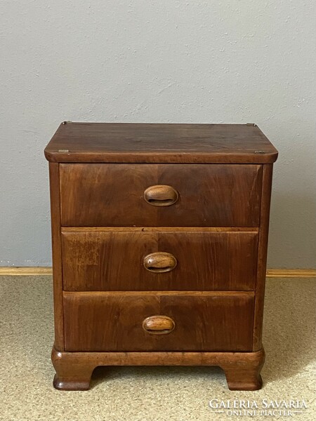 Art deco 3-drawer nightstand furniture