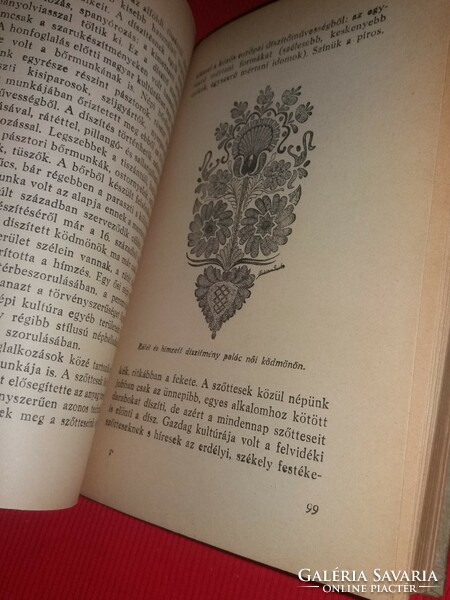 1920 cc.Antik Ortutay Gyula- Kis magyar néprajz RAJZOKKAL könyv a képek szerint M.K. E.NY.