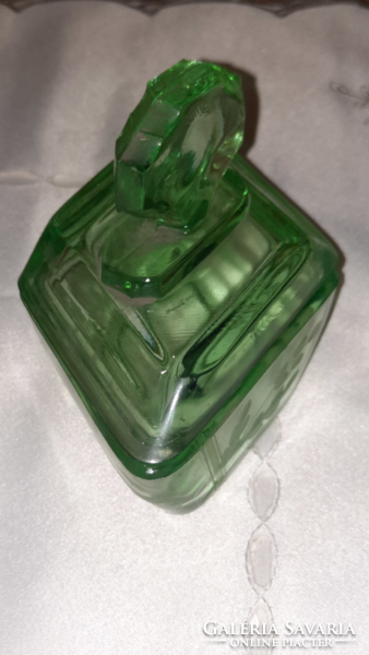 Uranium green, art deco bonbonier