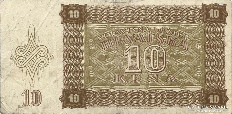 10 kuna 1941 Horvátország