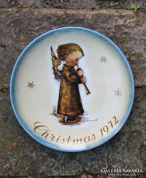 Hummel porcelain decorative plate - Christmas 1972 - schmid
