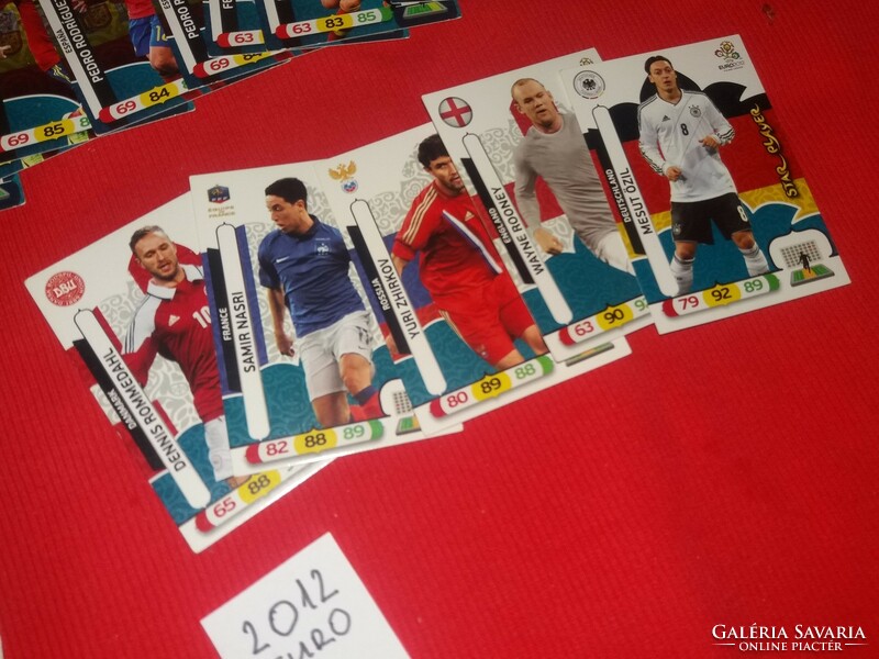 2012 European Championship 2. Pack of 31 football collectible cards in one, condition according to the pictures