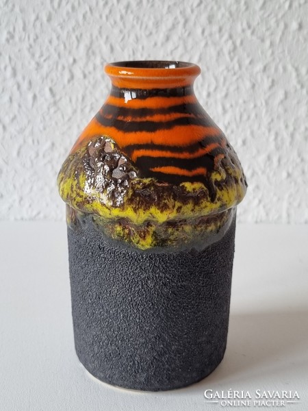 Rare collectible fat lava German ceramic vase