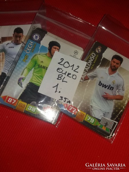 2012 Euro - b.L. 1. Pack of 37 football collectible cards in one condition as shown in the pictures
