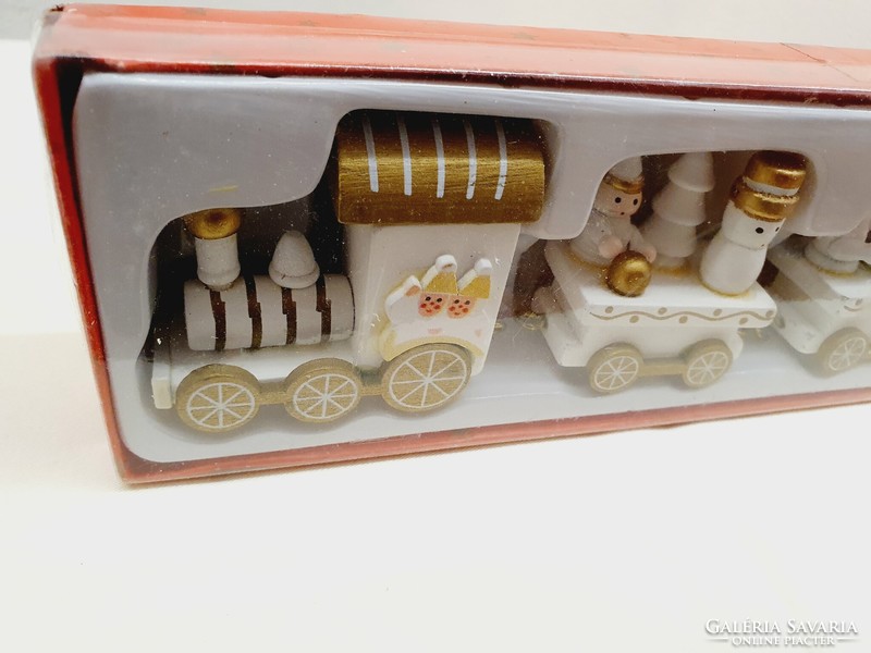 Wooden Christmas train, unopened, original