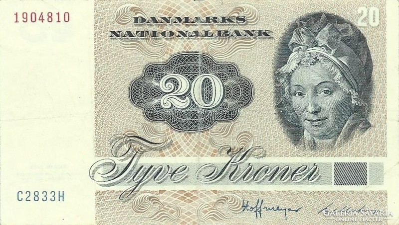 20 kroner korona 1972 Dánia 1.