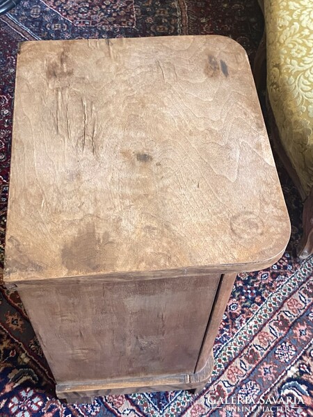 Antique narrow art deco bedside table