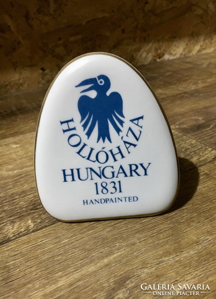 Hölóháza porcelain plaque, rare larger size!