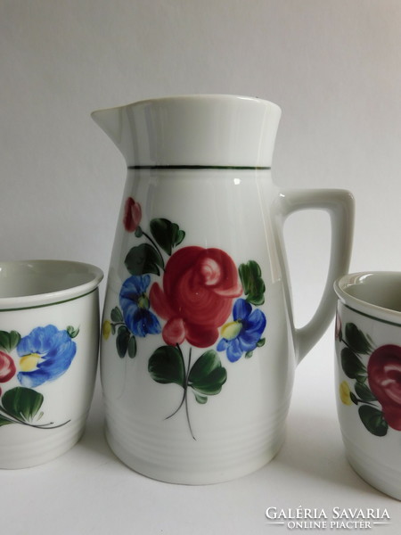 Lilien hand painted drinking set - 70s