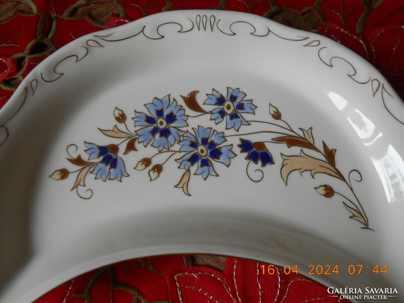 Zsolnay cornflower pattern bone plate