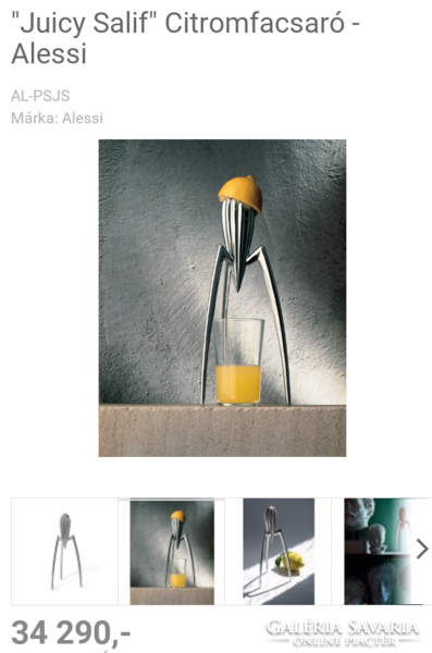 Philippe Starck "JUICY SALIF"  Alessi citromfacsaró design.  Alkudható.