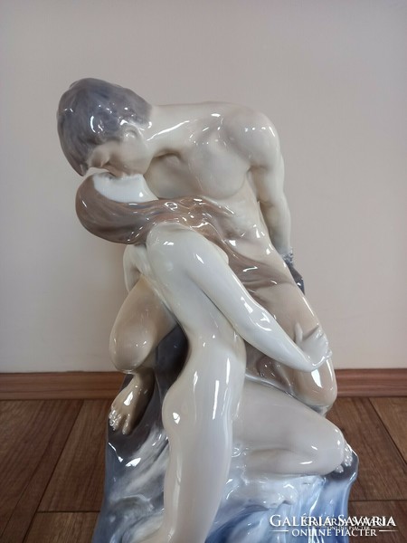 Antique large royal copenhagen porcelain statue with nudes