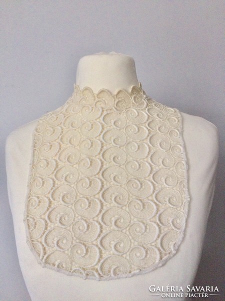 Old crochet lace collar