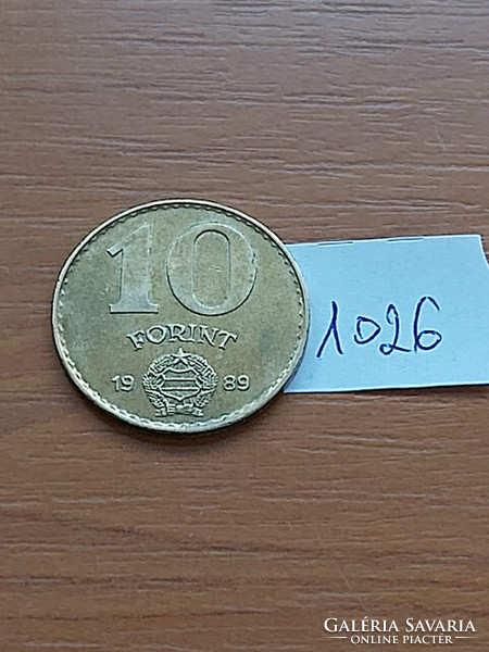 Hungarian People's Republic 10 forints 1989 aluminium-bronze 1026