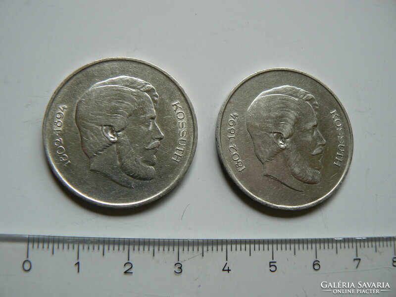 2 silver coins, 5 HUF, Republic of Hungary 1947, original! (3.)