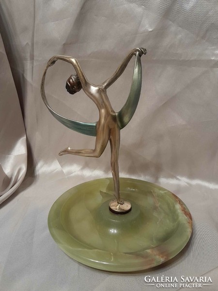 Josef Lorenzl. Female art deco nude sculpture. Marked.