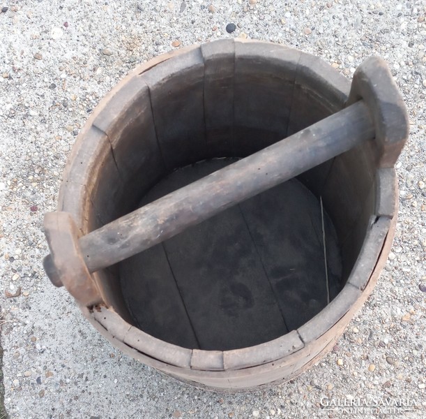 Antique vat of water barrel