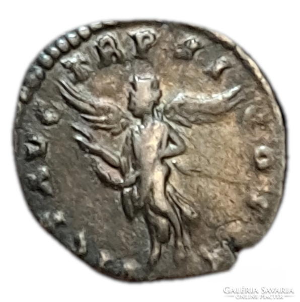 Lucius verus 161-169 denarius rome victory flying roman empire