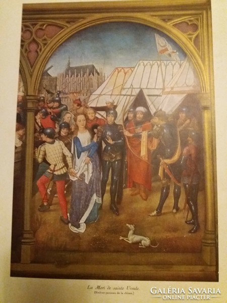 Old hans memling - picture study a/3 with color prints according to the pictures